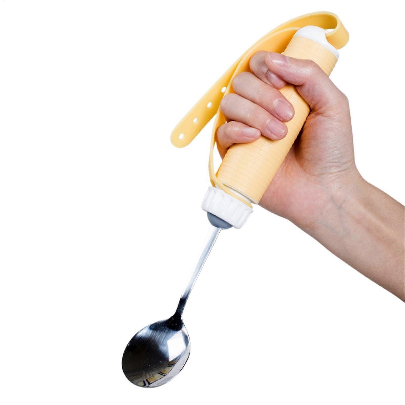 Easy Grip Cutlery Set, AntiShake Cutlery for Seniors, 360° Rotating Eating Aids