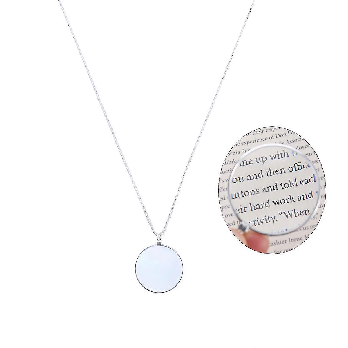Optical Pendant Magnifier Necklace with Reading Lens for Seniors and Crafts – Stylish and Convenient Visual Aid for Inspection and Close Up Viewing