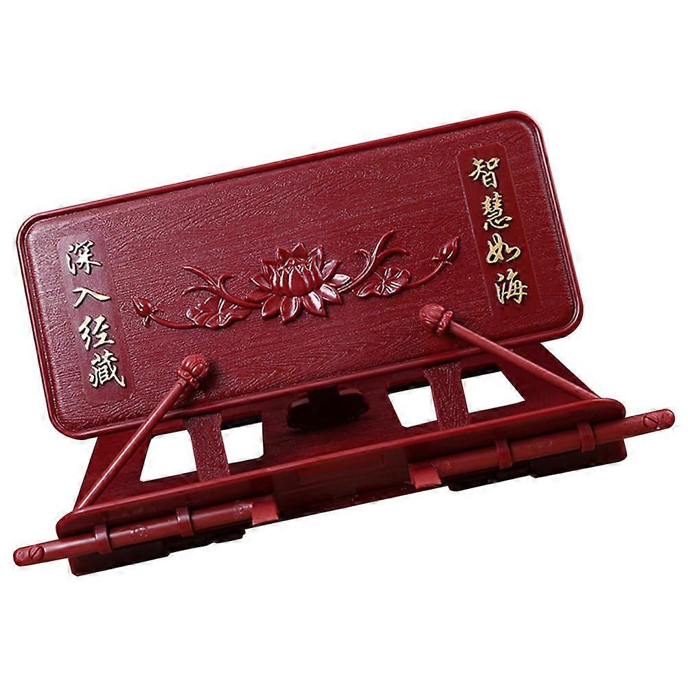 Lightweight Plastic Book Stand for Classics, Buddhist Chants, and Reading Aid – Compact and Portable Design for Home, Temple, Office, and Library Use