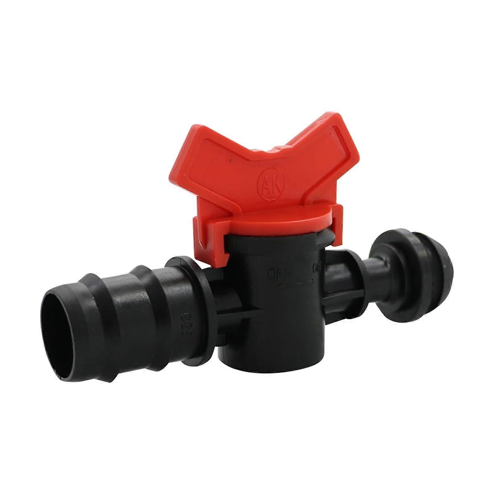 20.5mm PE Barbed Hose Fittings Two Way Plastic Pipe Connector Crane Garden Water Stop 1 Piece