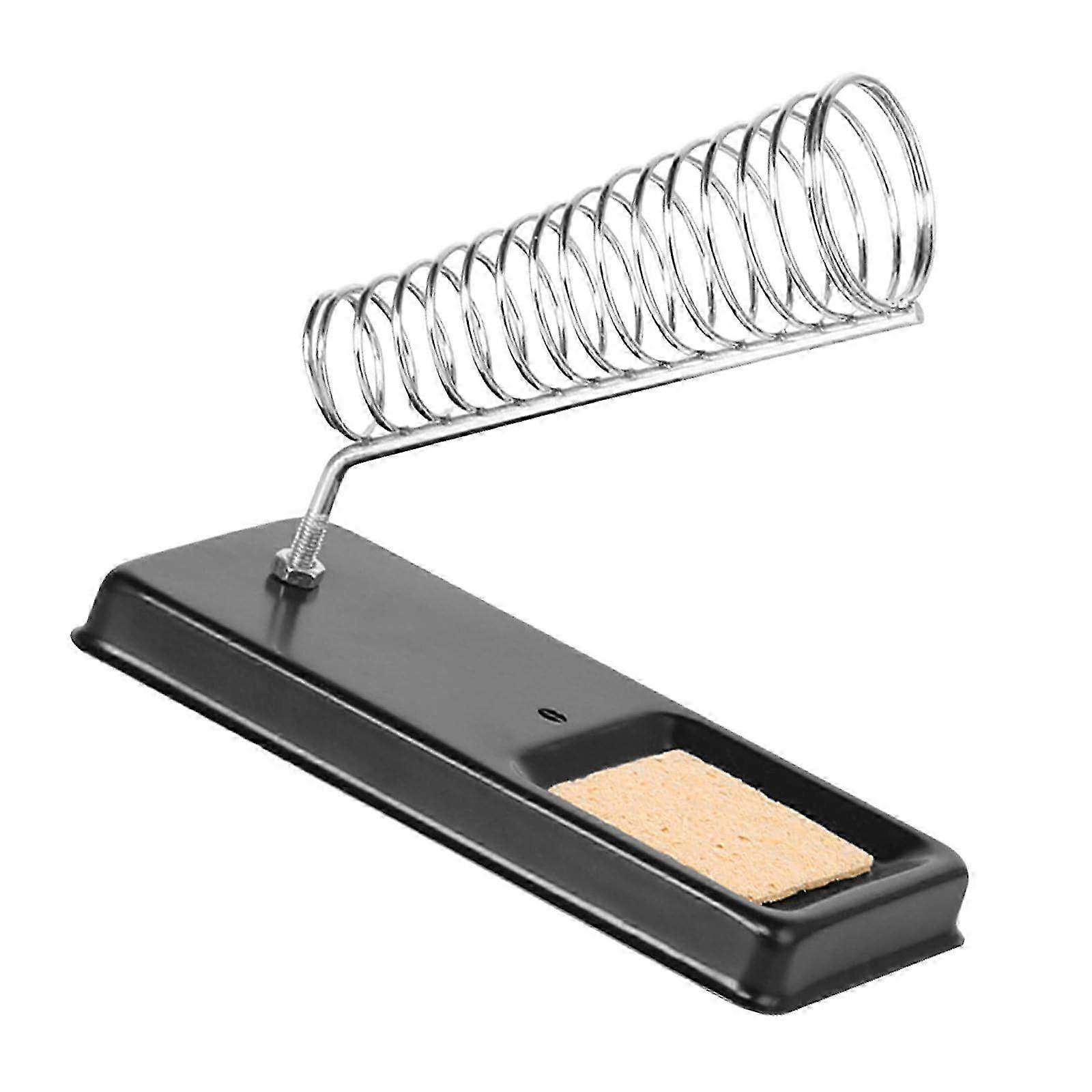 Sturdy Soldering Iron Stand with Cleaning Sponge  Essential for Electronics Repair