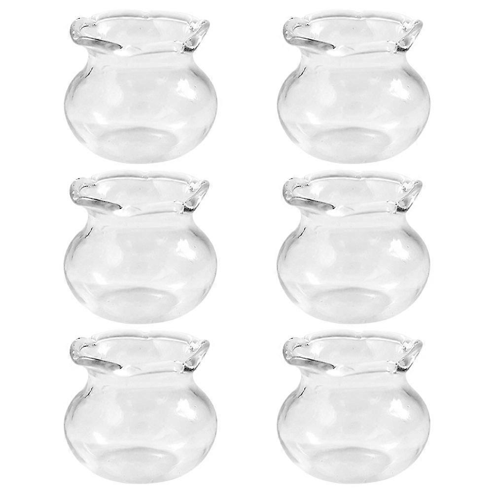 Transparent Miniature Fish Tank Supplies For Hobbyists And 2.5X2.5X2CM 6Pcs