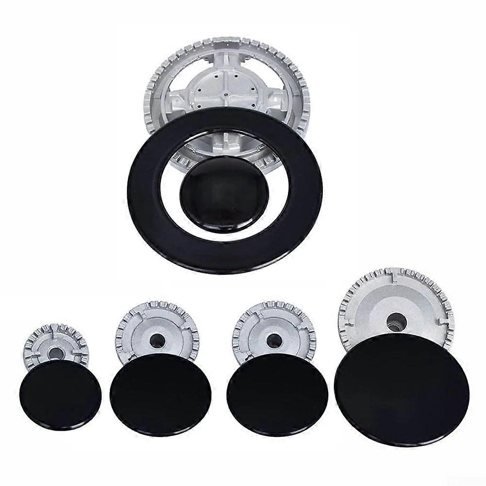 Improved version gas stove hood set with 6 range hoods and 5 flame diffusers for stoves (flat)