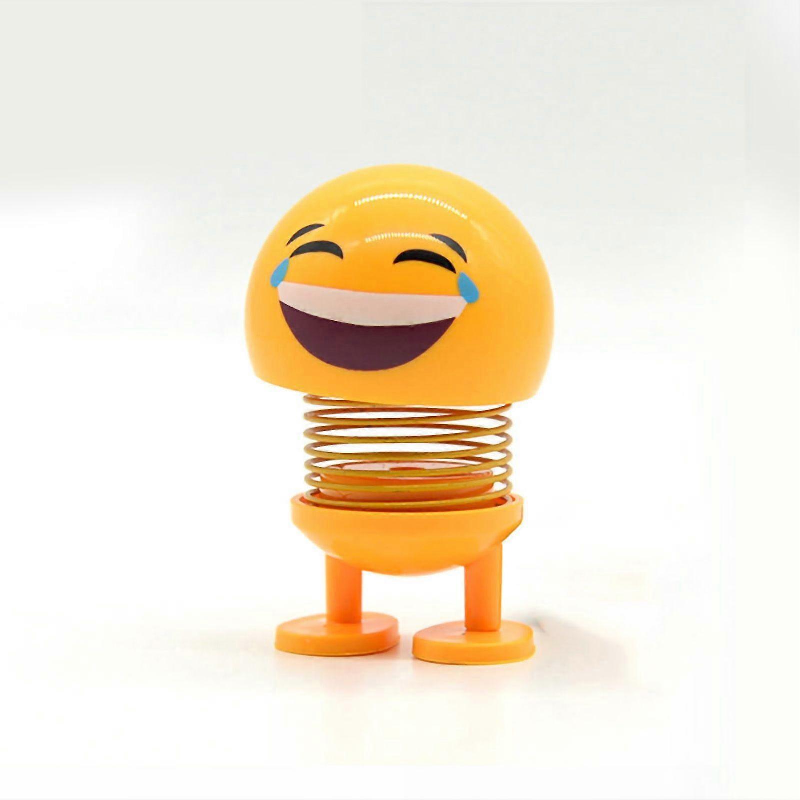 spring bobble head emotion doll for car dashboard decoration