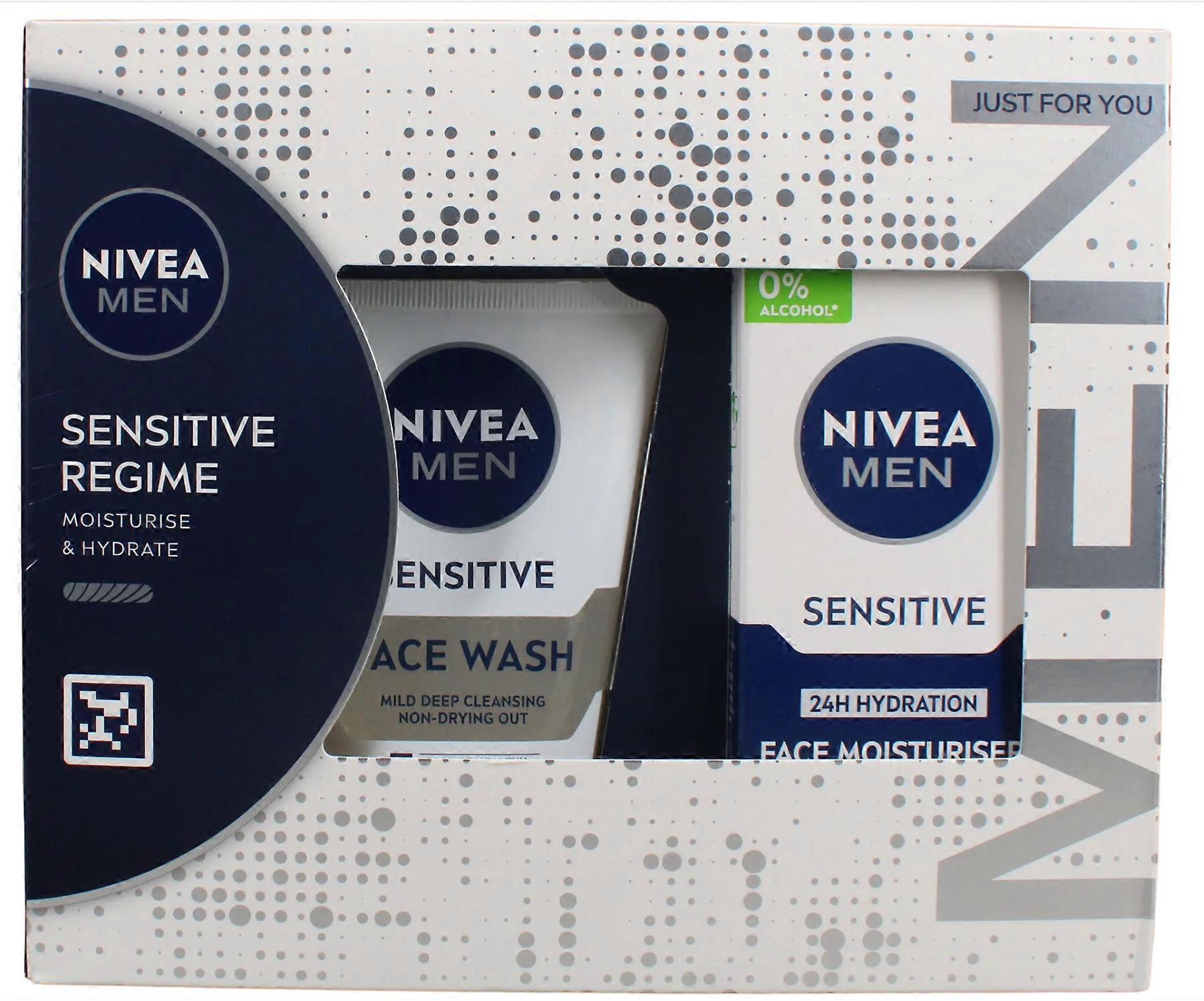 Nivea Men Sensitive Regime Face Wash & Moisturiser Set