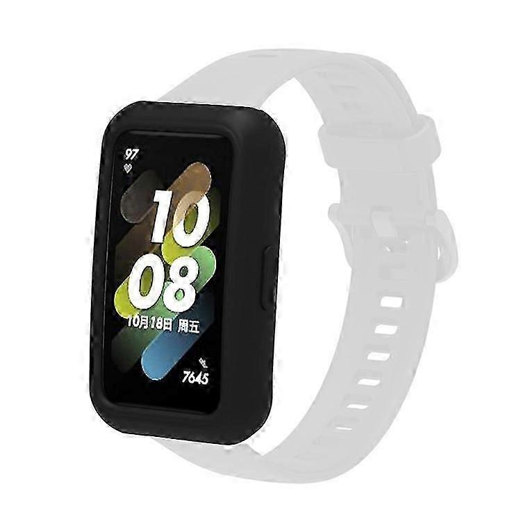 Soft Silicone Watch Case Compatible For Huawei Band 7/6, Anti-scratch Protection Watch Frame Cover
