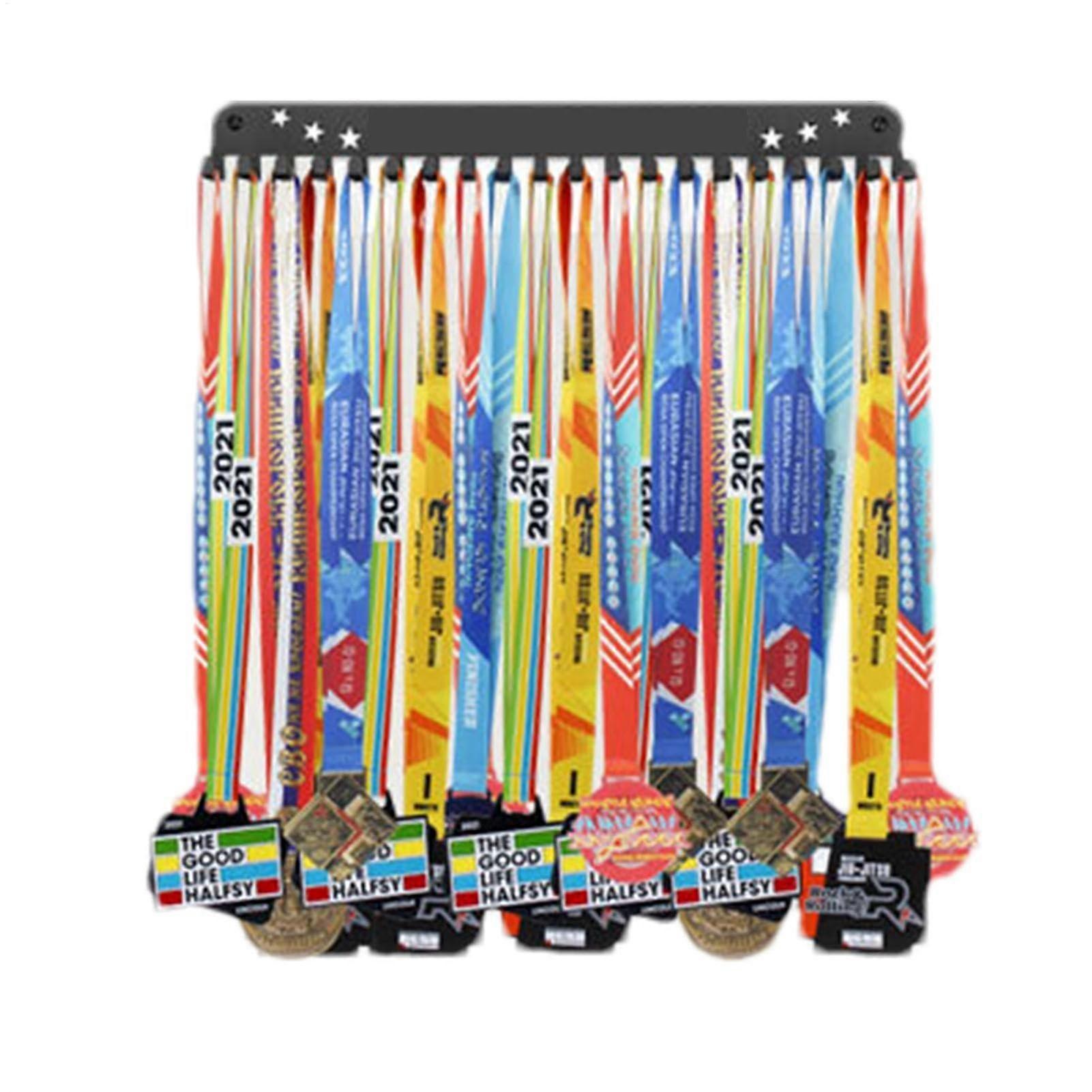 Metal Reward Hanger Elegant Medal and Trophy Stand for Sports and Achievements Heavy Duty Wall Mount for Multiple Awards and Medals