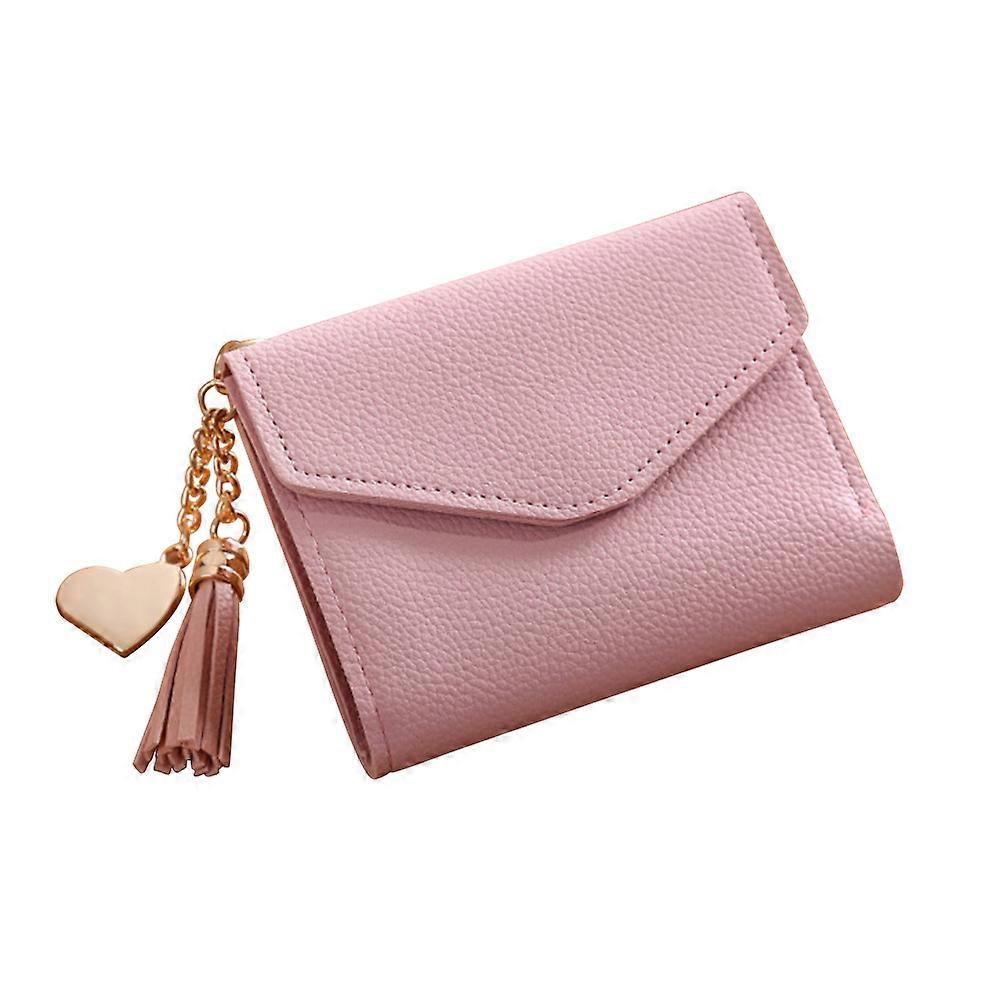 Elegant Litchi Grain Wallet For Women And Girls With Snap Closure Ideal For Daily Use Available In Pink With 1Pack
