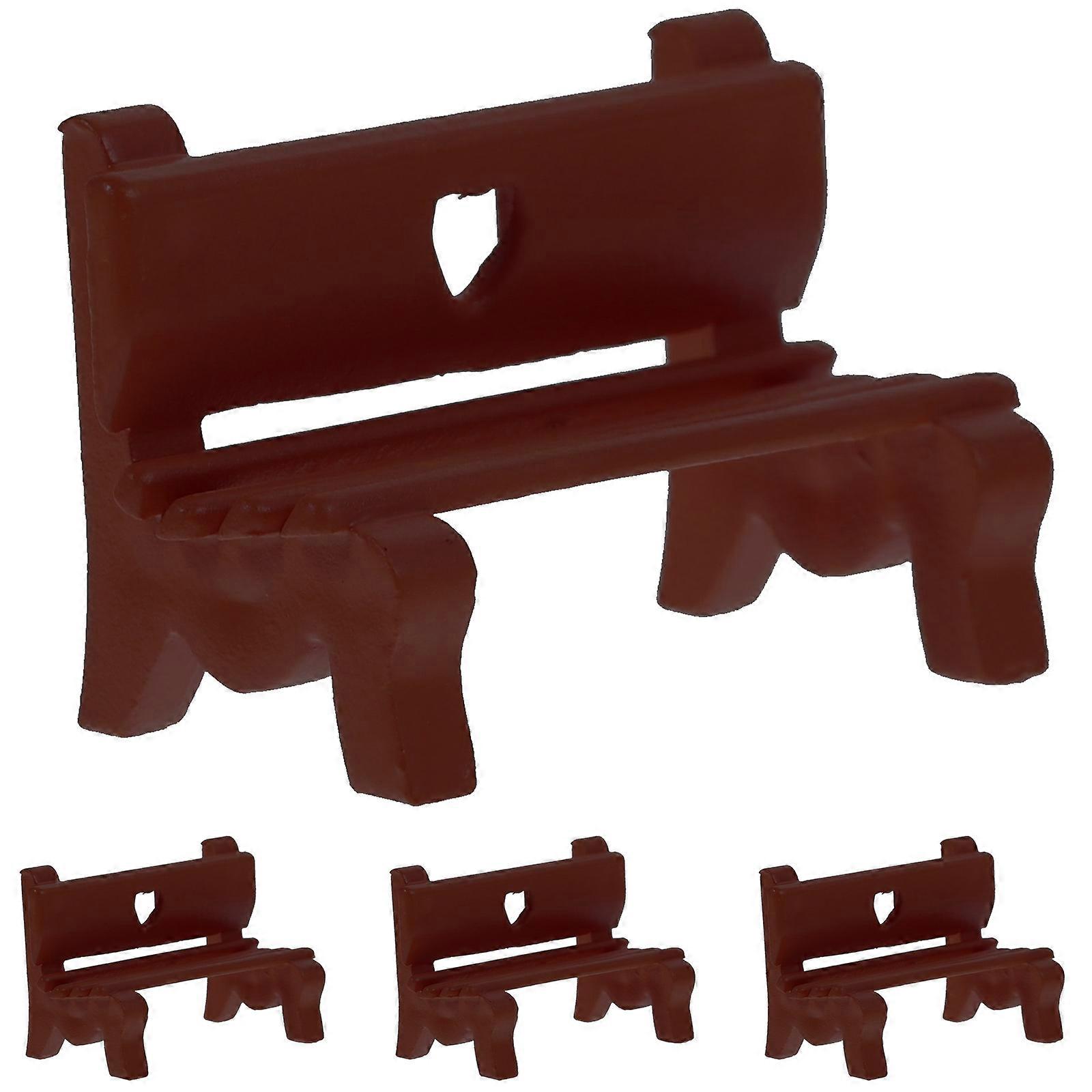 4pcs Micro Landscape Layout Mini Banc Modèle Set Miniature Parc Sable Table Accessoire