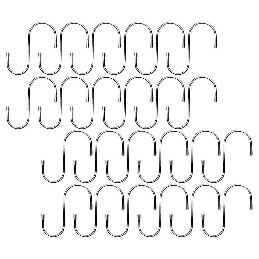 S Hooks For Hanging Stainless Steel Utility Hangers For Garage Balcony Living Room 50Pcs