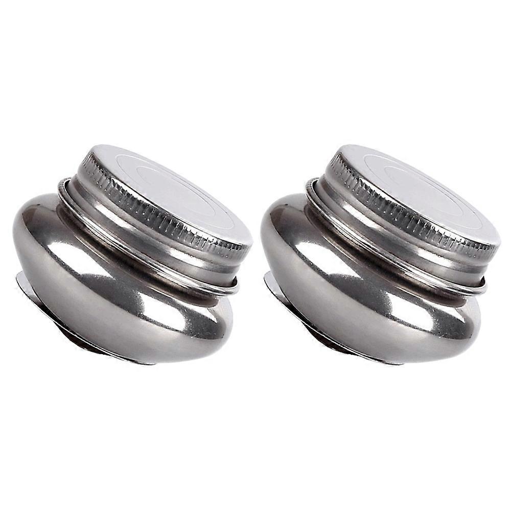 Stainless Steel Paint Brush Washing Pot with Lid for Easy Cleaning and Portable Use Silver 2Pcs