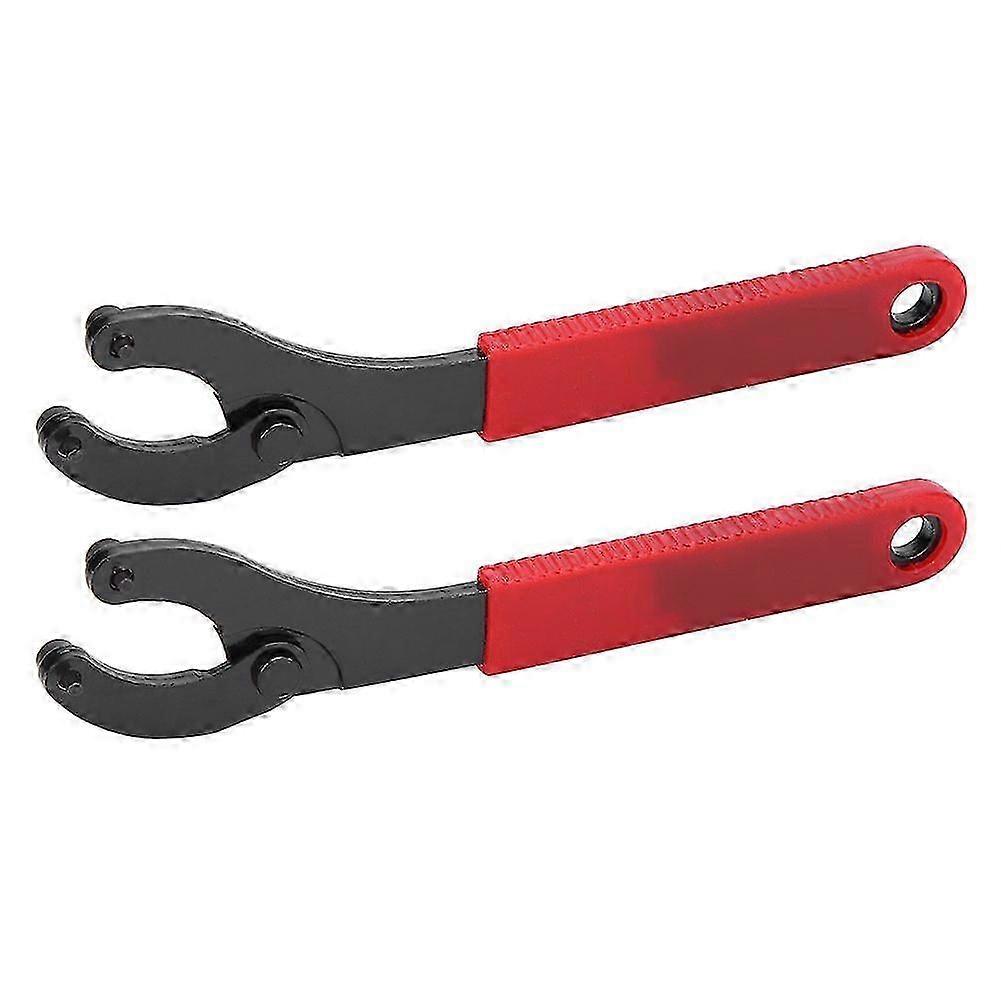2Pcs Mountain Bike Fixed Gear Bottom Bracket Tool Flywheel Locking Ring Character Wrench