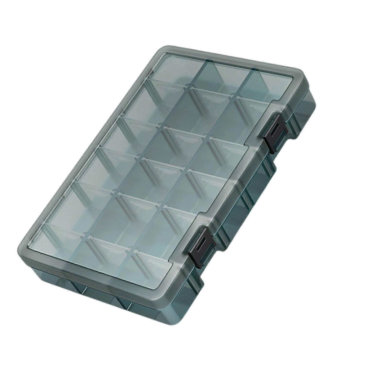Plastic Tool Parts Box Storage Screw Box Tool Classification Electronic Drill Bit Accessories Thickened Grid Box Multicolor