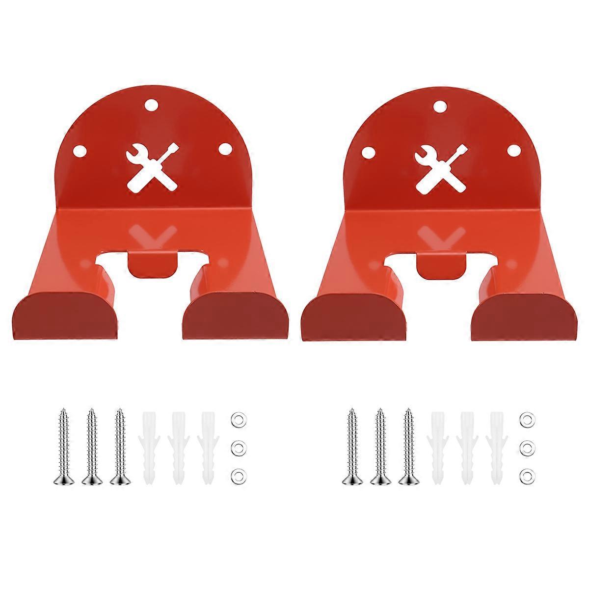 2 Pcs Upgraded Trimmer Rack Wall Mount Heavy Duty Weed Eater Hanger Garage Trimmer Garden Tools for