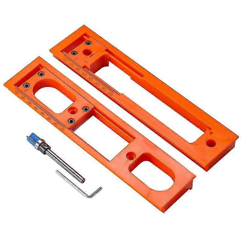 Door Hinge Mounting Template Kit, Hinge Router Template Installation Tool for