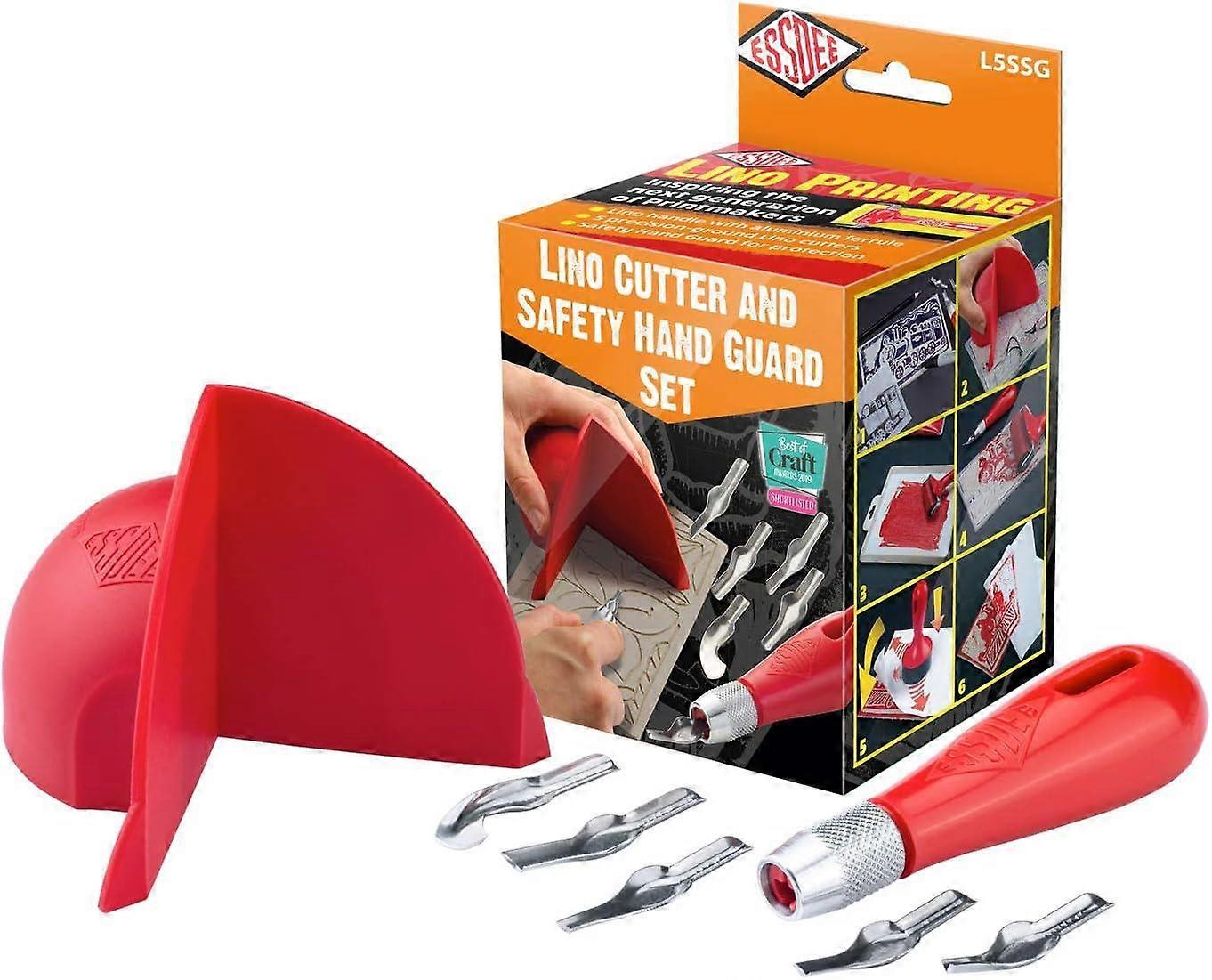 Essdee Lino Cutter & Safety Hand Guard Set
