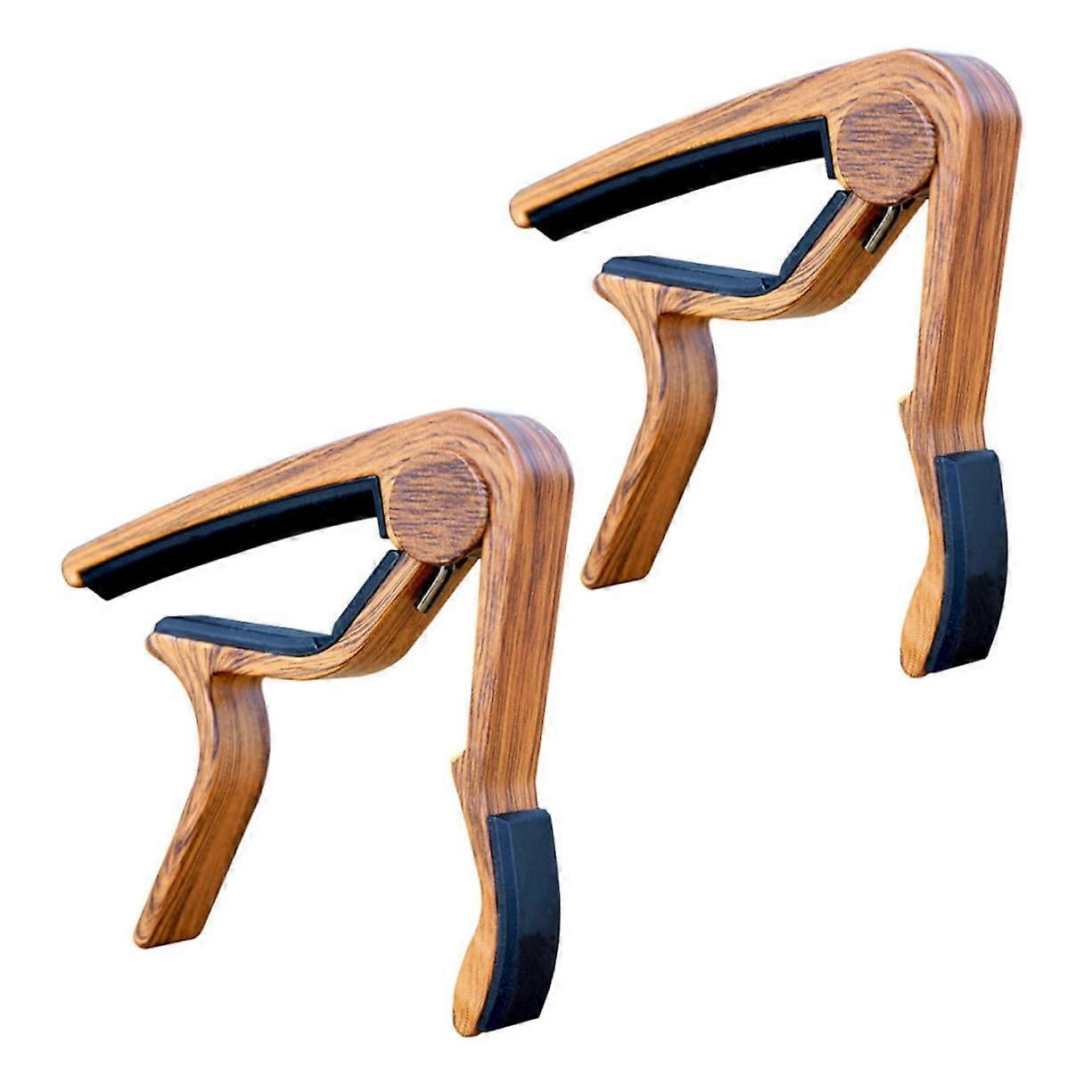 Capo for Acoustic Guitar Ukulele Mandolin Banjo - 2 Pack Durable Design with Pattern for Live Performances