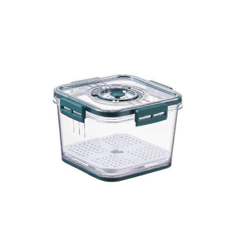 Refrigerator Storage Box Transparent Airtight With Timer Clear Plastic Fridge Organizer For Kitchen