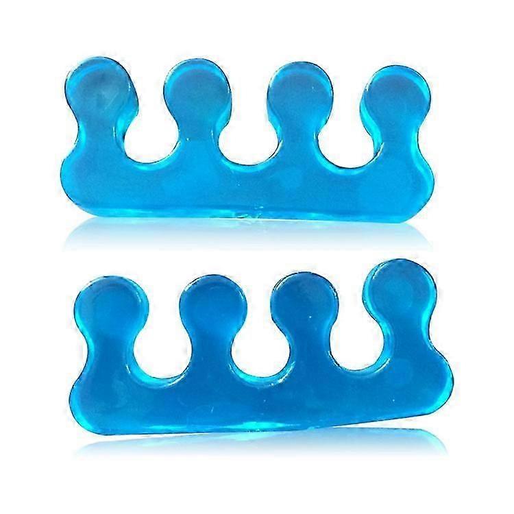 Pair of gel toe stretchers and toe separators to relieve toes, bunions, hammertoes and more, relieve pain after yoga and sports activities