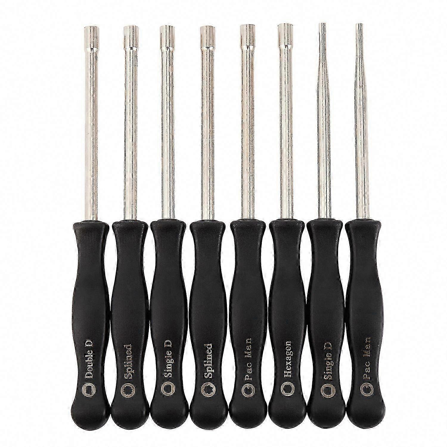 8 Pcs Carburetor Adjustment Tool Set with Screwdriver, Single D & Double D Hex Socket Kit