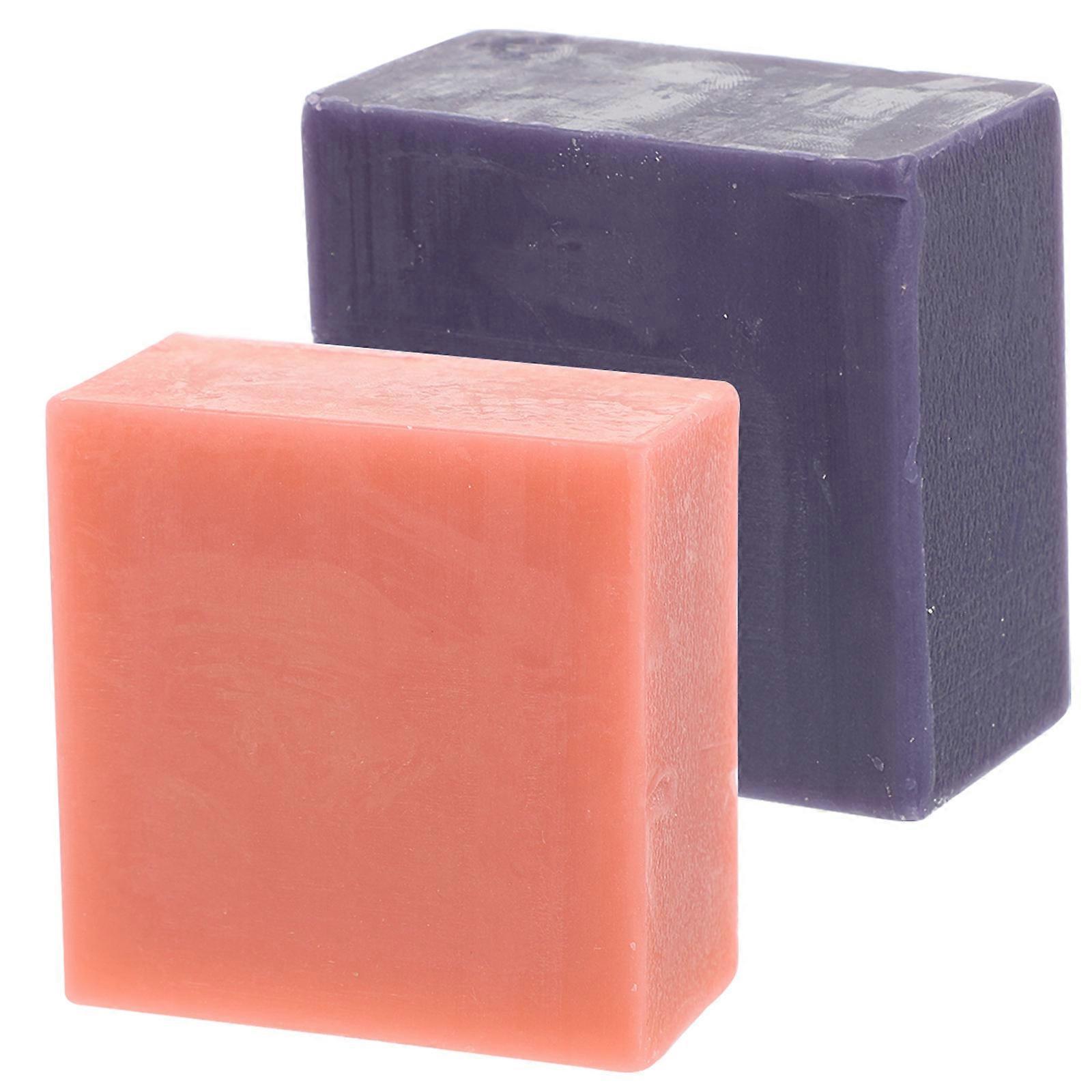 Natural Soap Essence Handmade Soap for Daily Use Bath Soap Assorted Color Glycerin Plant Ingredient Aromatherapy 2Pcs
