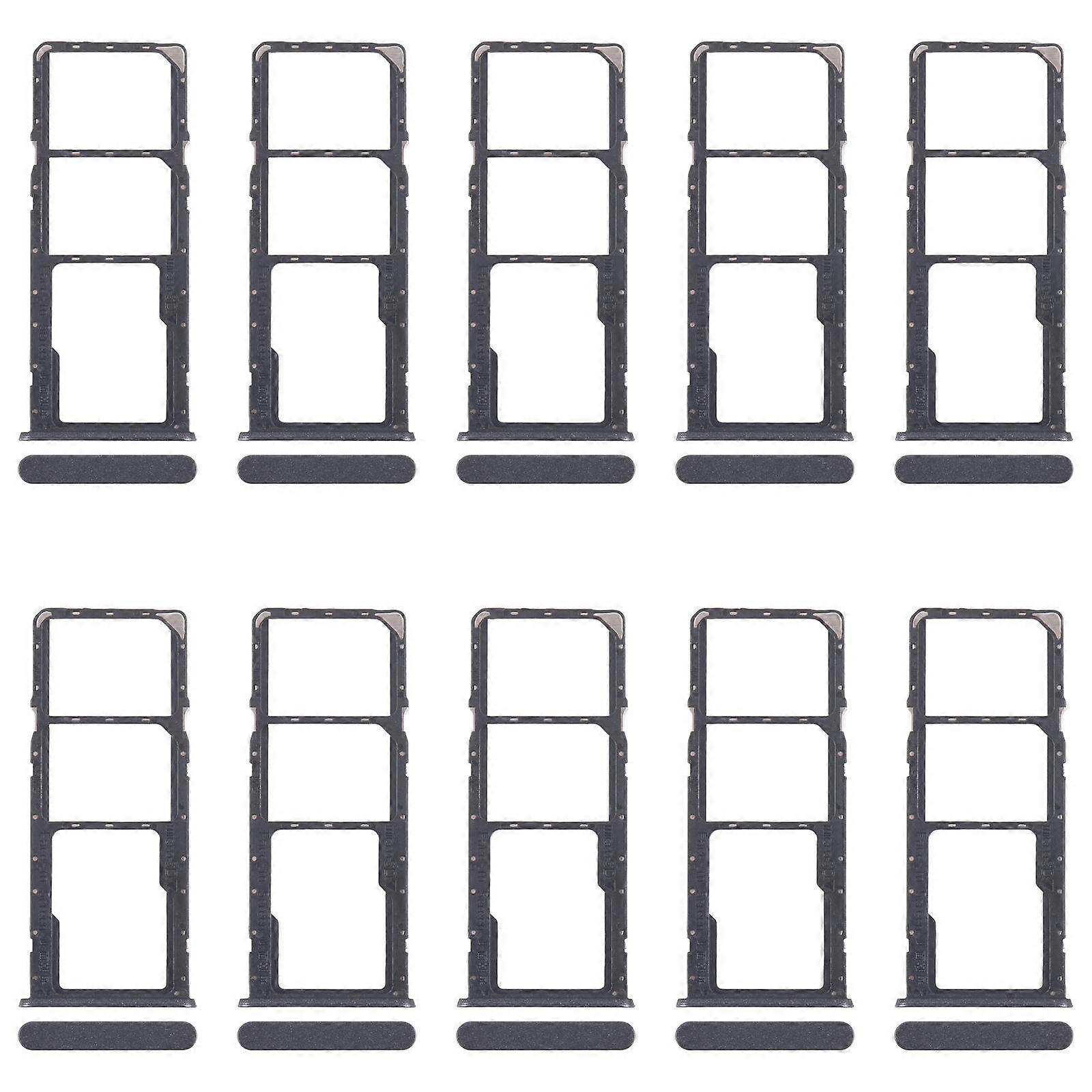 For Realme C51s 10pcs COMPATIBLE SIM Card Tray + SIM Card Tray + Micro SD Card Tray
