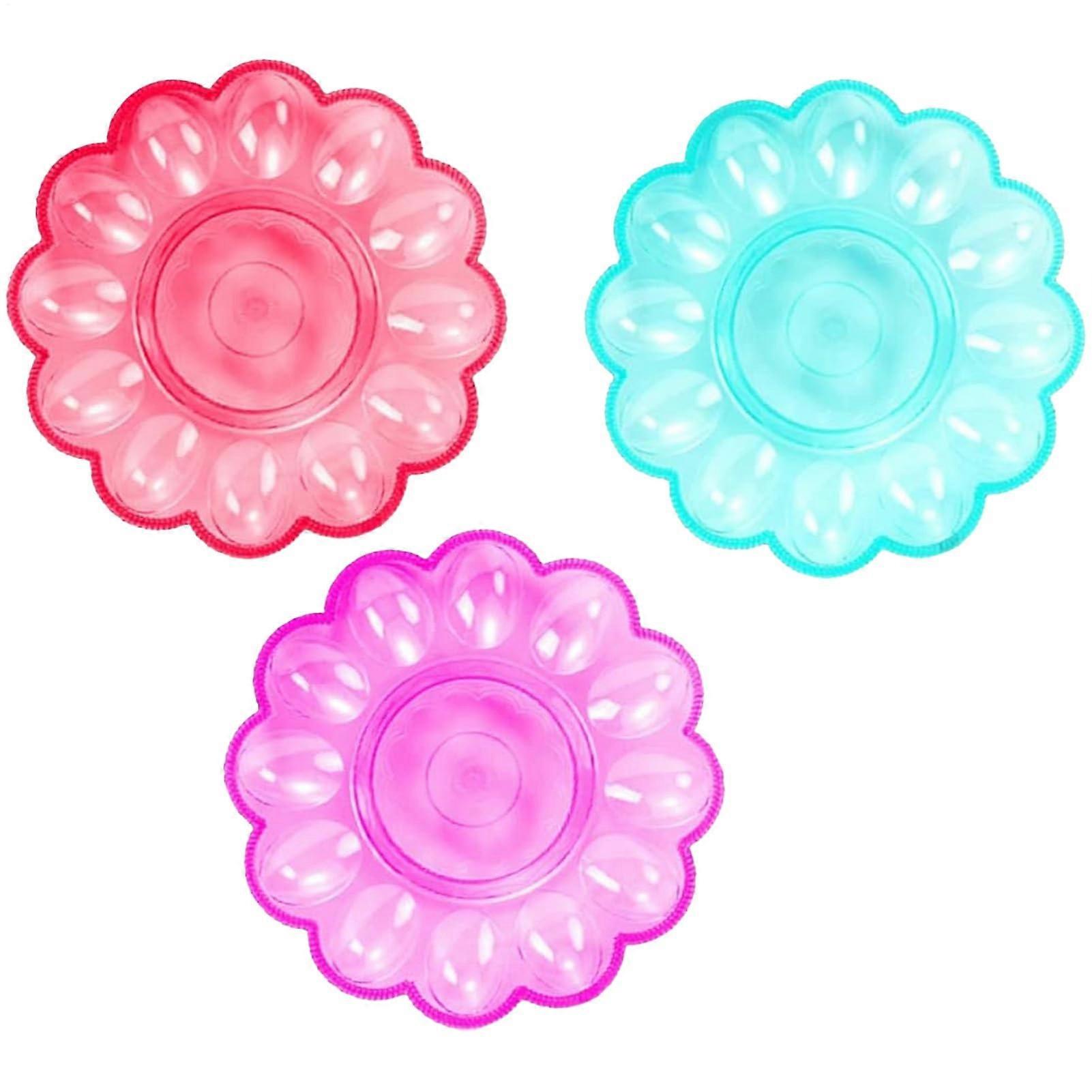 Egg Organizer Tray - Clear Plastic Egg Storage Dispenser for Fridge, Kitchen, Restaurant & Dining Table Use