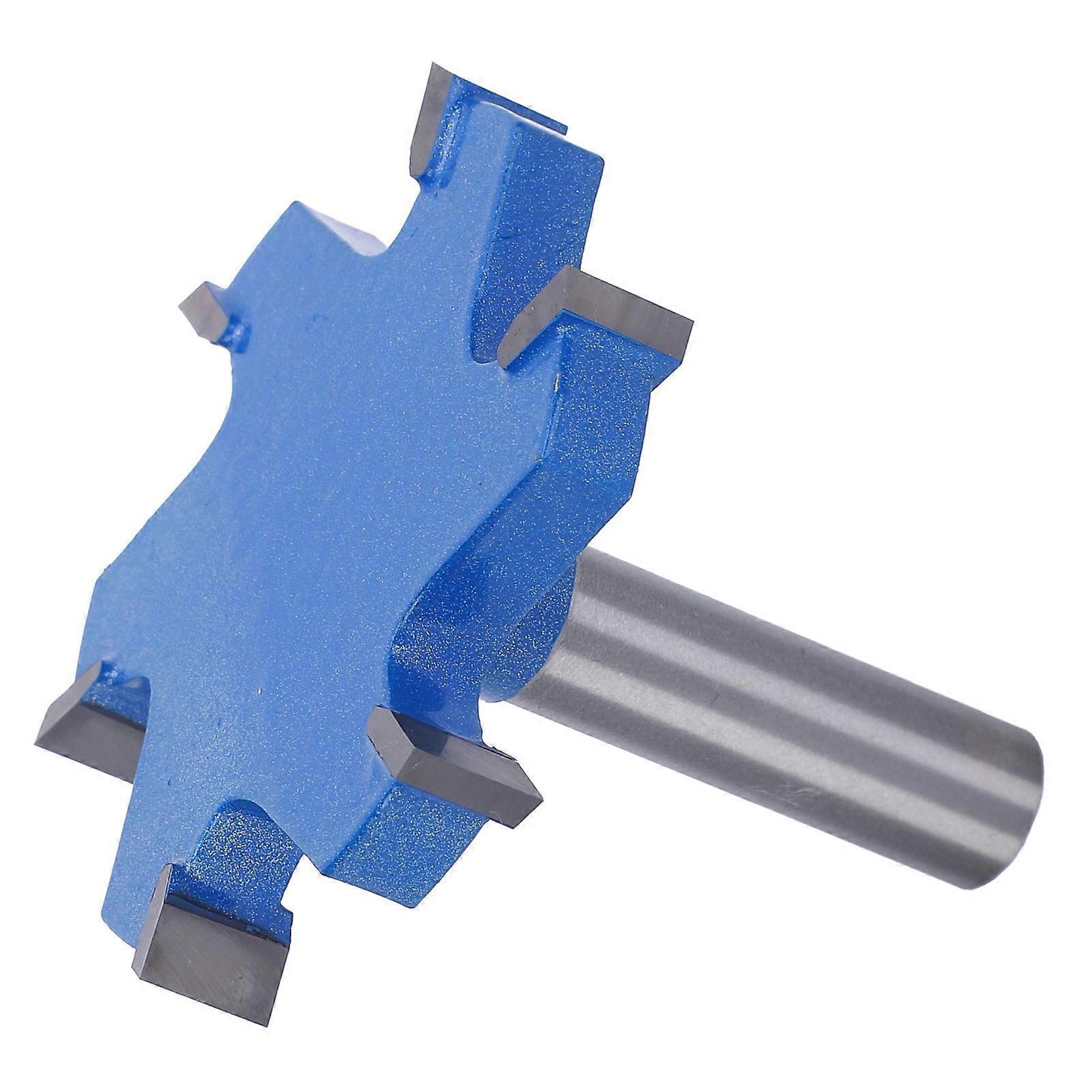 6 Edge T Type Slotting Cutter Router Bit 12mm Shank Portable Woodworking Tool 12x65x10mm