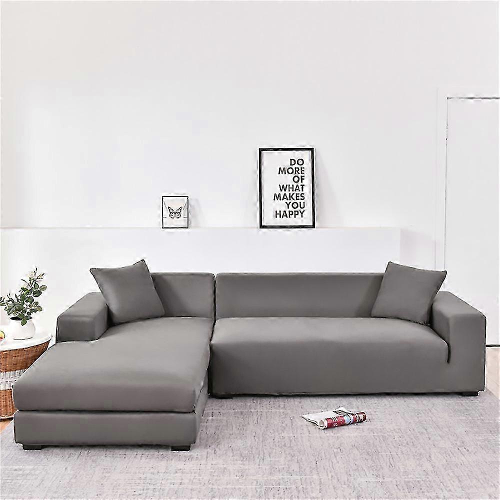 Elastic Sofa Cover, Comfortable Stretch Fabric (Gray, 140-180cm)