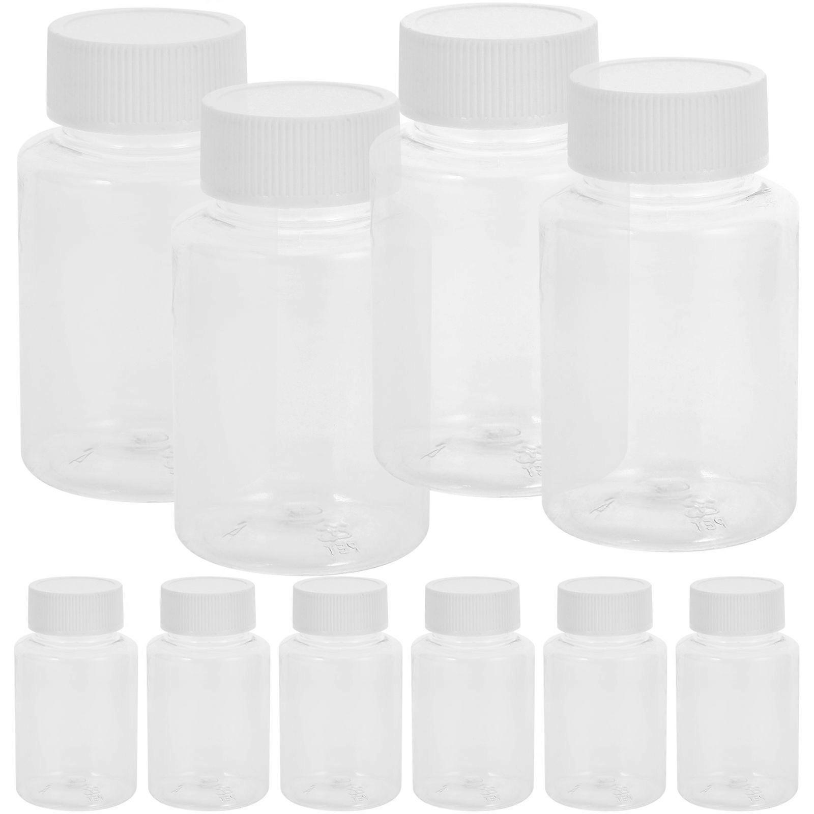 12pcs Bottle With Cap 100ml Travel Container Empty Bottle Refillable Medicine Bottle