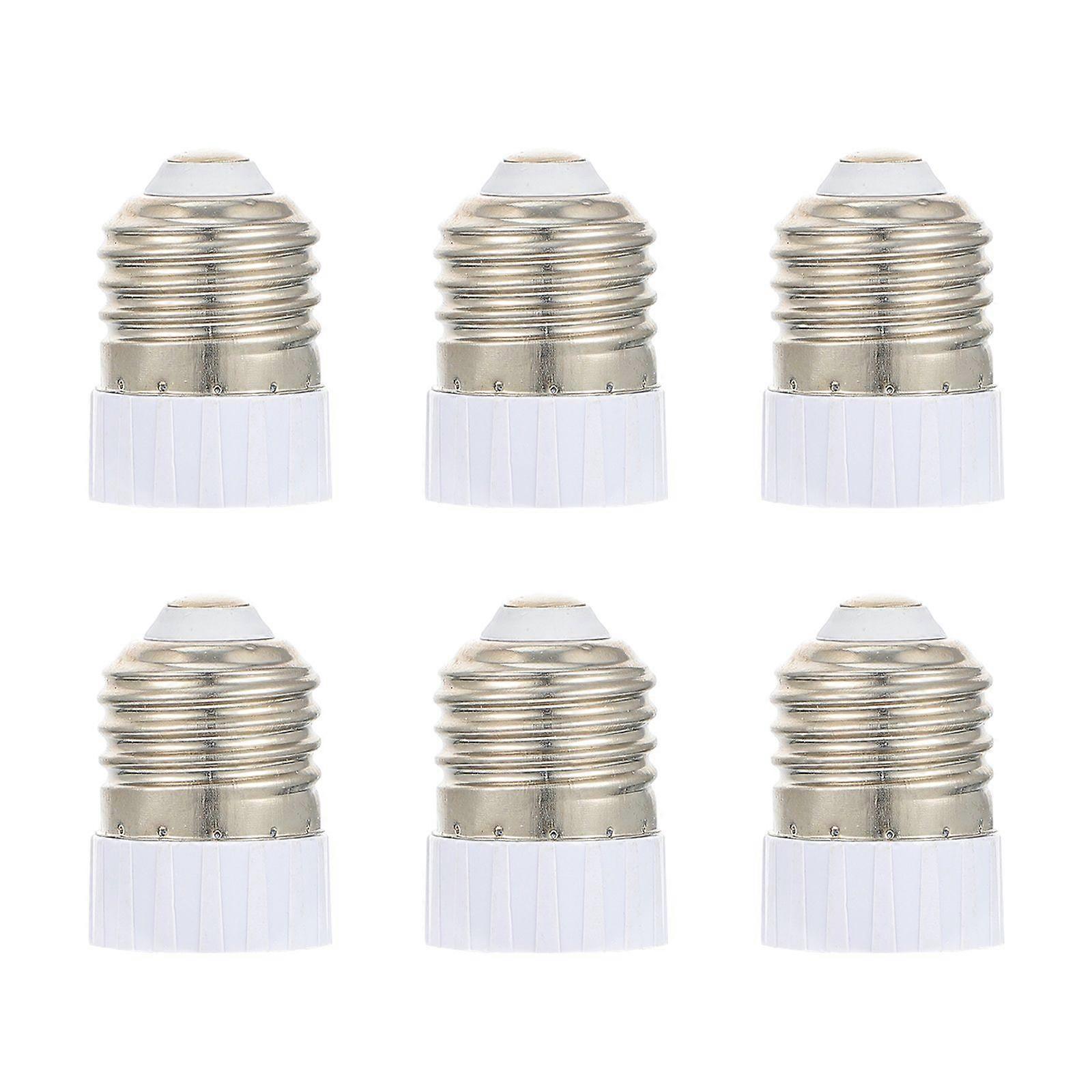 6pcs Lamp Bulb Adapter Lamp Socket Converters Lamp Holder Adapter (E27 to MR16)