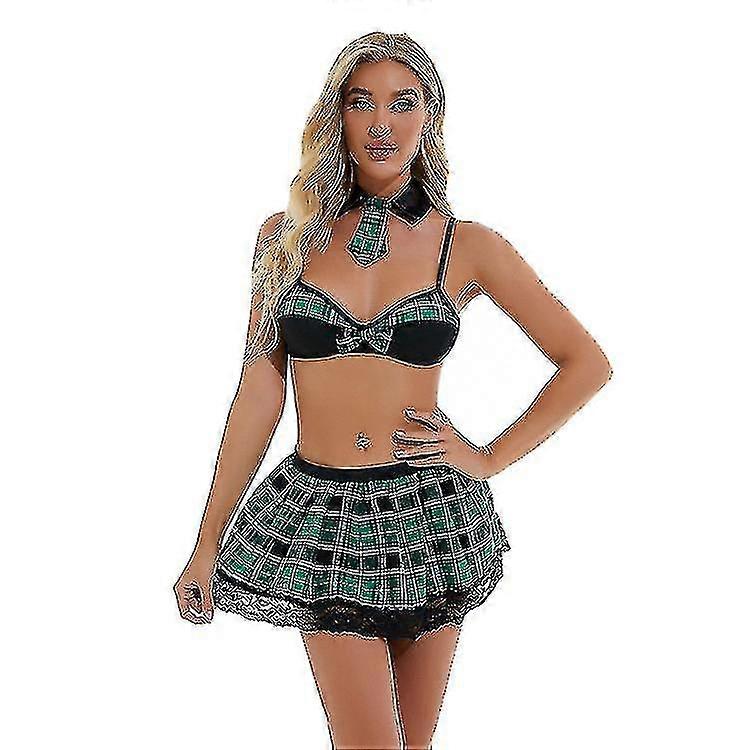 Women's student role-playing lingerie set, made of polyester and spandex, suitable for multiple occasions