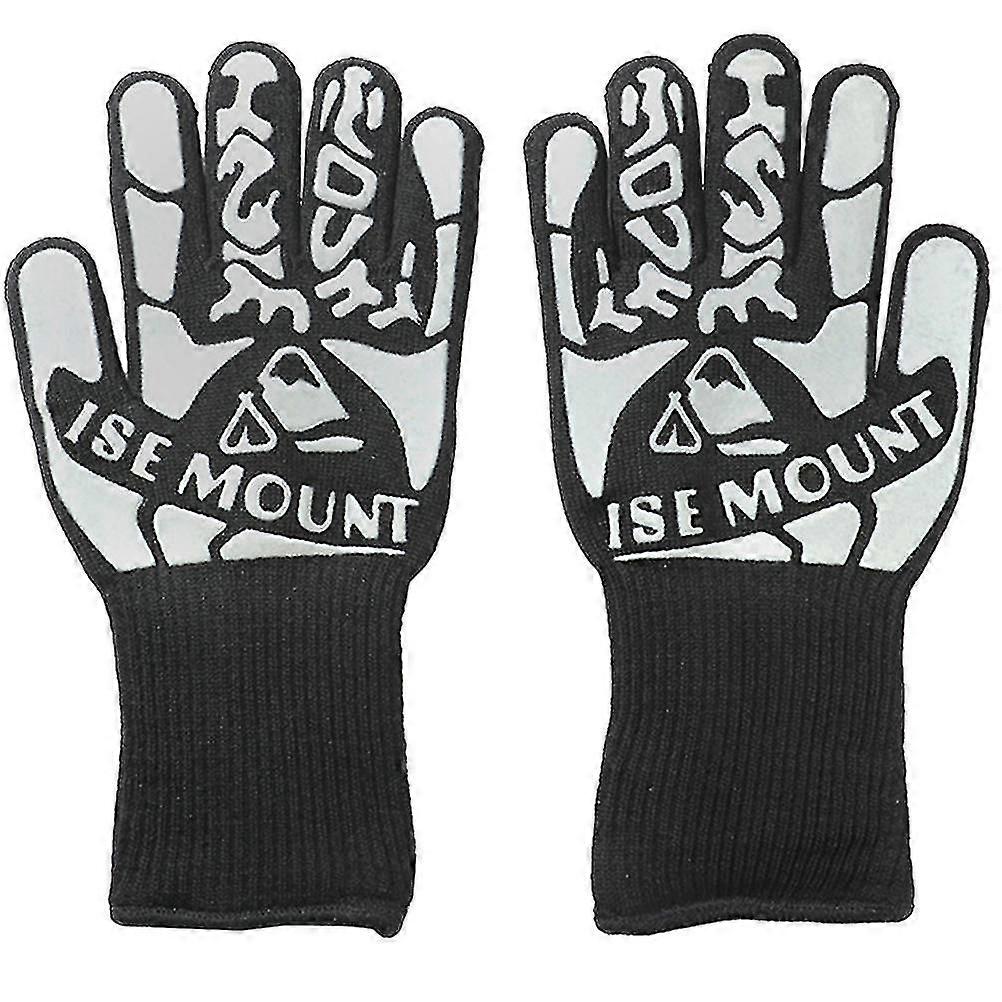 1 Pair Barbecue Gloves Camping Bbq Gloves Durable Barbeque Gloves Kitchen Hand Protector