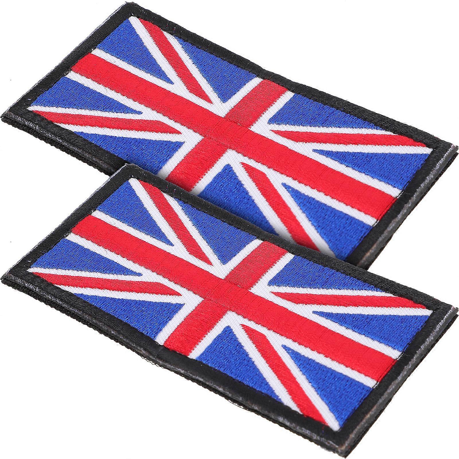 Uk Flag Patch Decorative Flag Patch for Decoration 2Pcs Set