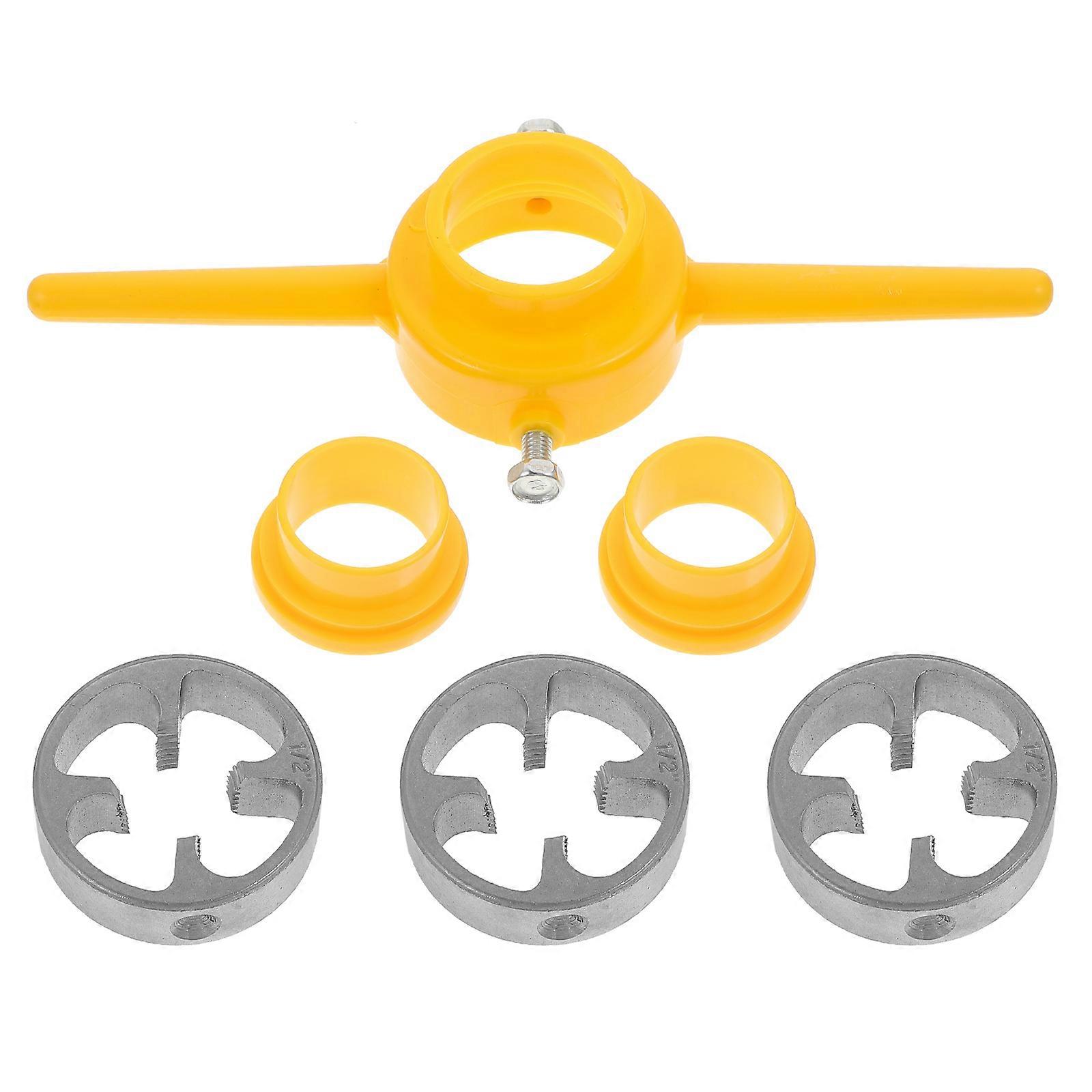 Pipe Threading Kit Threader Plumbing Tool For Water Pipe Threading Device Diy Enthusiasts 20.00X8.40X3.00CM 1Set