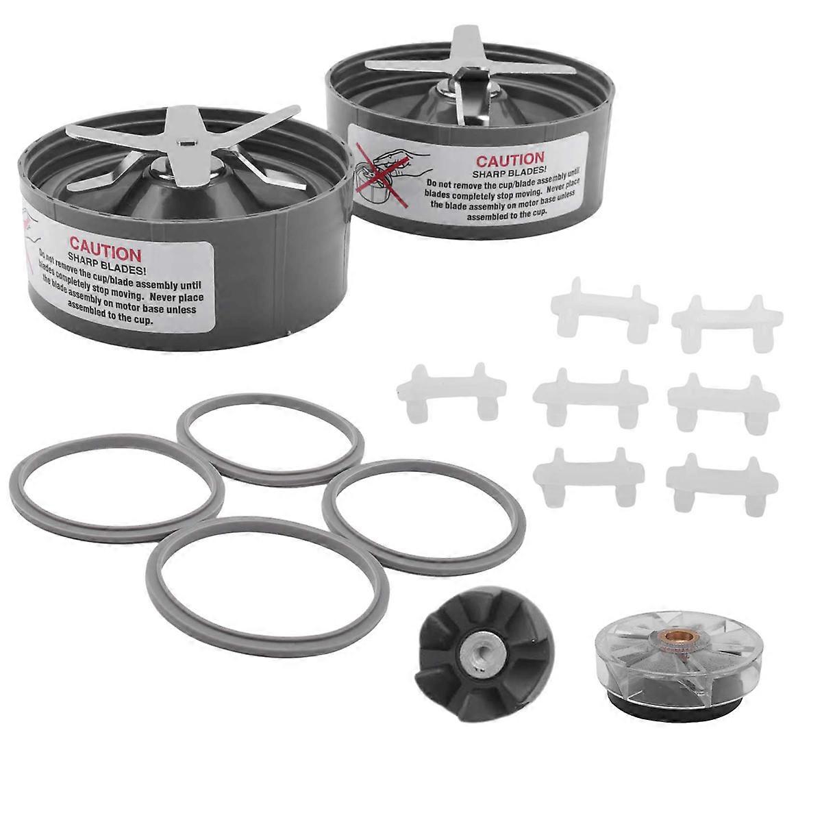 Replacement Blender Blade Parts for 600W 900W Blender Including Extractor Blade Gasket Shock Pad and