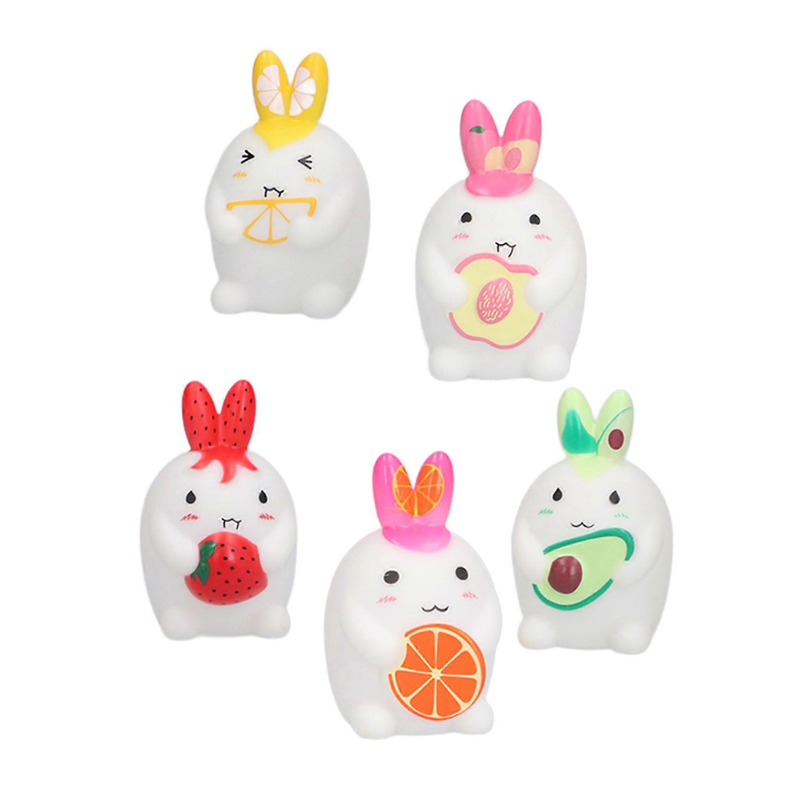 Rabbit Silicone Finger Puppets Teether Pain Relief for Toddlers