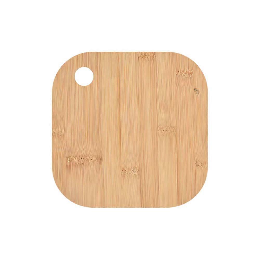 Wooden Cutting Board 19cm Square Lightweight Fruit Vegetable Flat Bread Serving Board