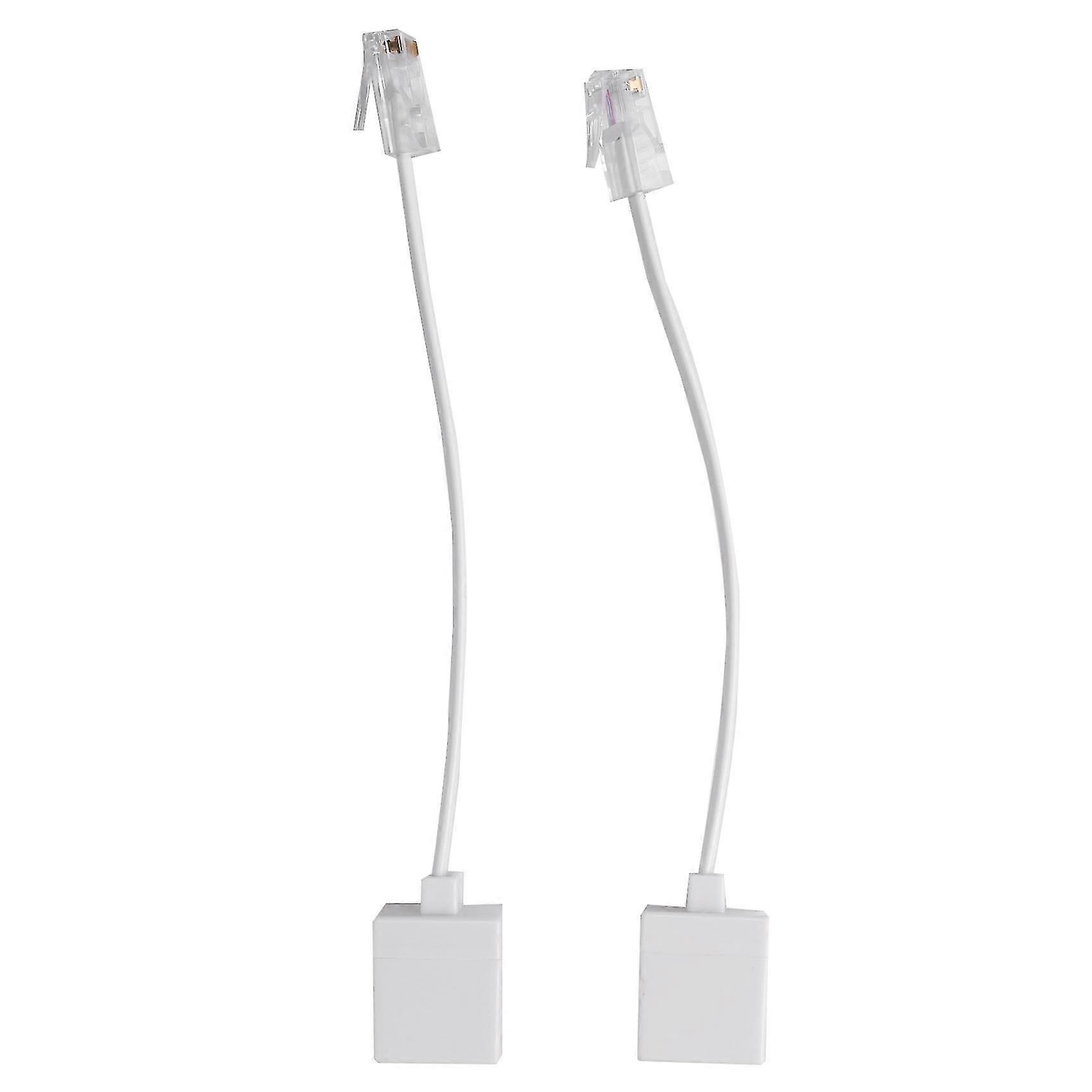 2-kontakt 8p4c / RJ45 hann RJ11 6p4c til hunn hann / hann adapter telefon Ethernet