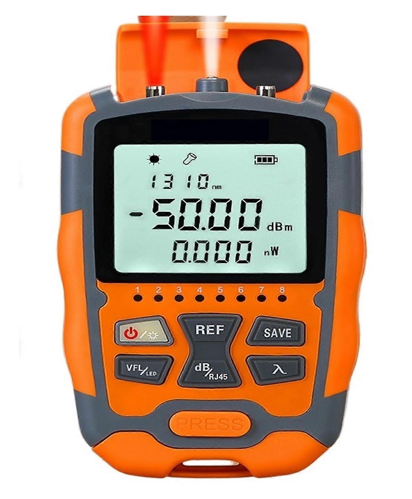 Optical Power Meter Mini 4-In-1, Visual Fault Locator, Network Cable Test, Optical Fiber Tester, 50mW