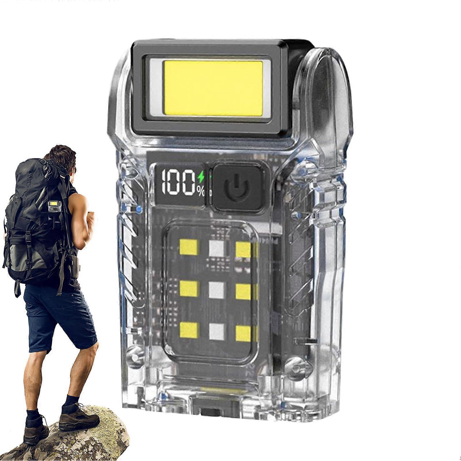 LED Flashlight MultiMode Rechargeable Magnetic Torch Mechanic Outdoor Camping Hiking Compact Work Light