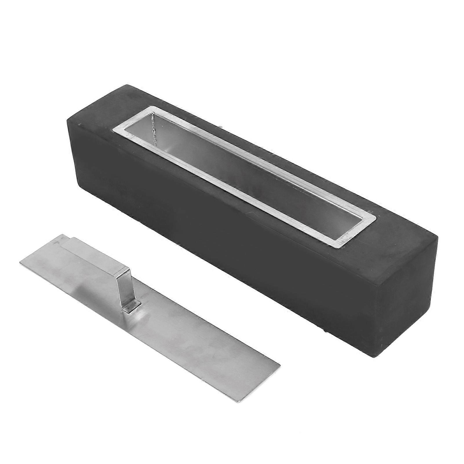 Portable Rectangular Tabletop Fire Pit 45x10x10cm Cement Grill