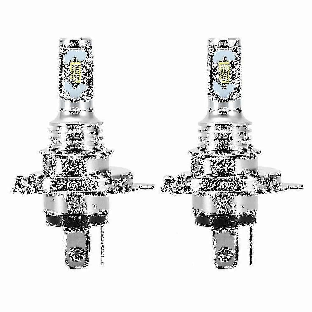 2 X H4 9003 Hb2 6000k Super White Csp Led Headlight Bulb Kit -DF