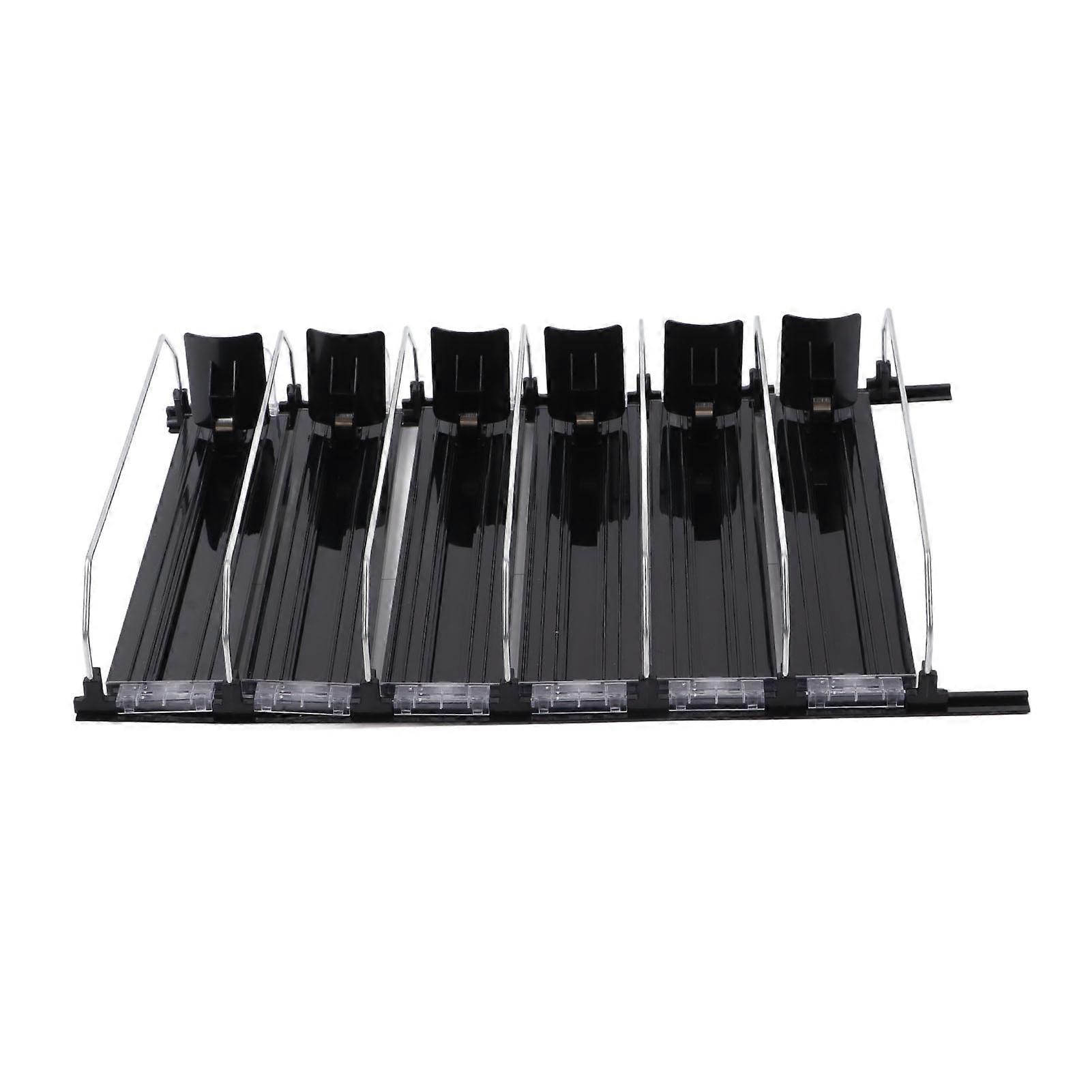 Automatic Adjustable Drink Pusher Can Organizer 38cm Black