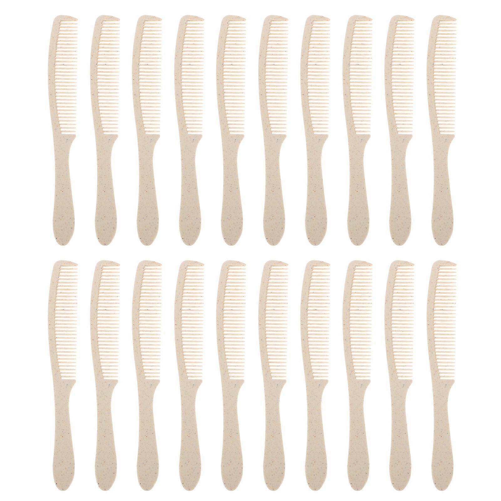 50 Sets Disposable Combs Handle Hair Combs Portable Hotel Combs with Covers