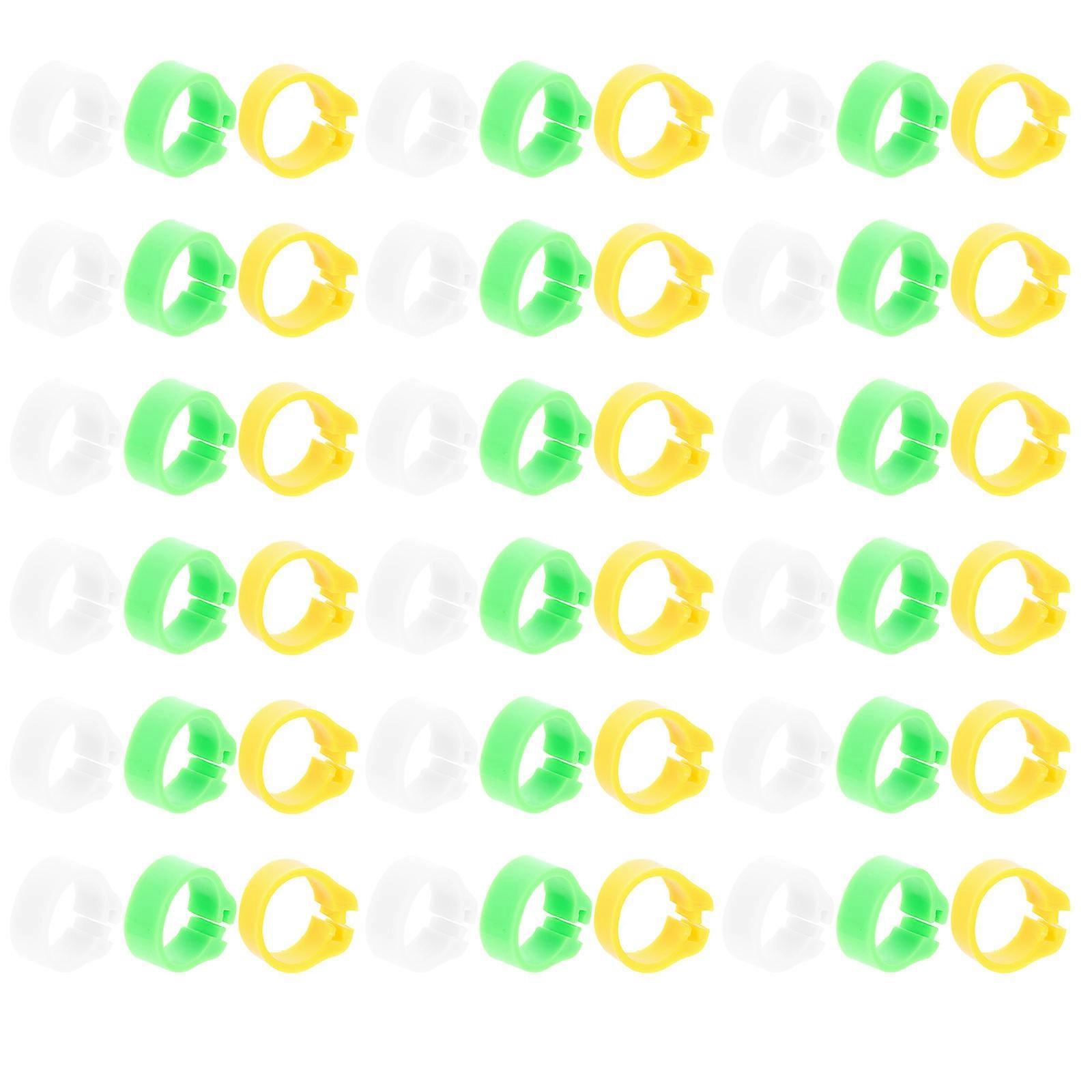 Assorted Color Plastic Pigeon Identification Rings for Pigeon Use 300Pcs