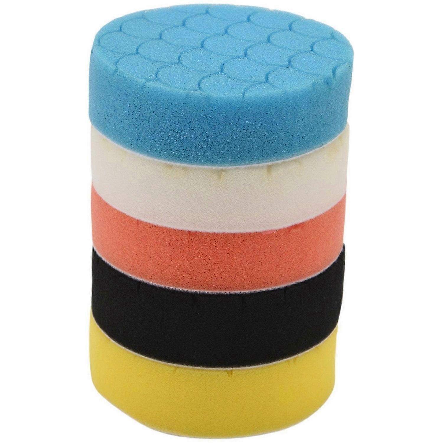 5Pcs Polishing Pads Buffing Sponge Pads Kit for Car Buffer Polisher Sanding, Waxing, Polishing, Seal