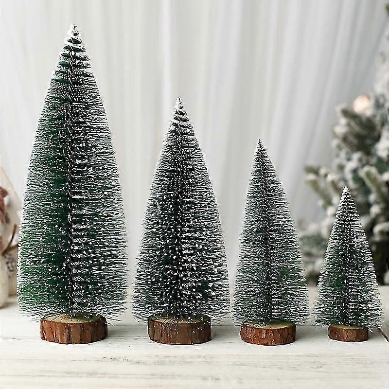 Mini Christmas tree, three-color connected style, wooden craftsmanship suitable for multiple home styles