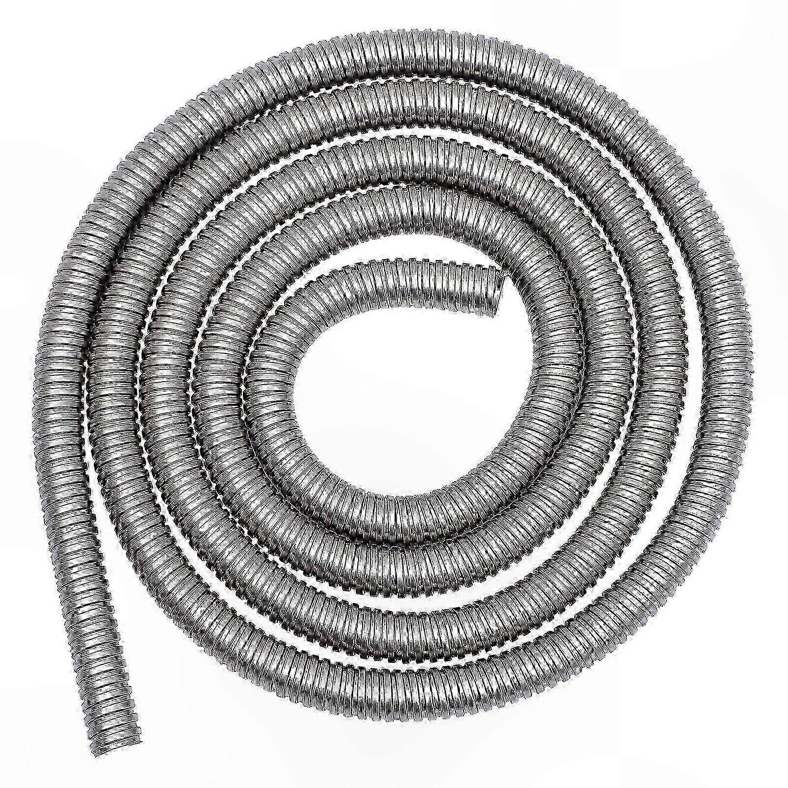 2025 Stainless Steel Hose Cable Protector Sleeve Pipe Threaded Wire Guard Adapter Fitting Connector