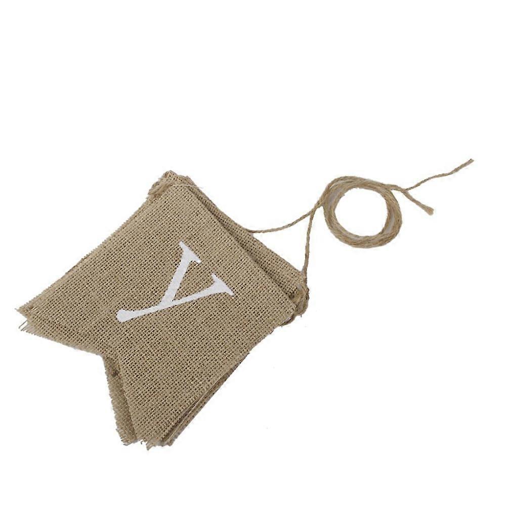 Hen Party Banner Rustic Hessian Bunting Banner for Party Decoration